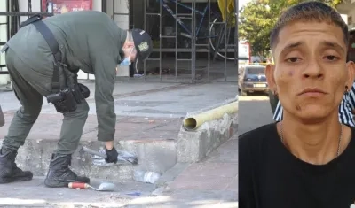 Lugar de los hechos y el imputado Kevin David Monsalvo.