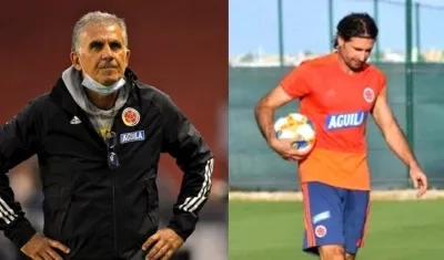 Carlos Queiroz y el entonces asesor de arqueros Des McAleenan.