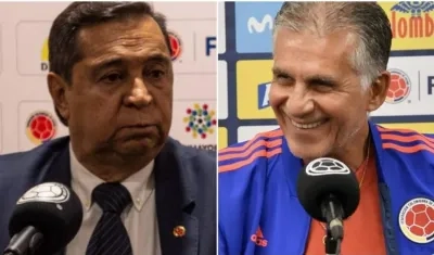 Álvaro González Alzate y Carlos Queiroz. 