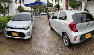 Vehículo robado en Los Pinos