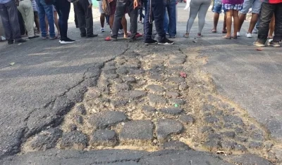Lugar del accidente en La Loma de La Manga.