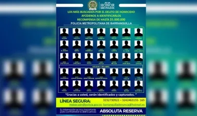 Cartel de las siluetas. 