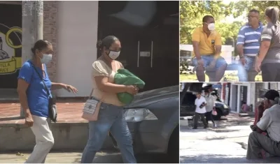 Uso del tapabocas en Barranquilla.