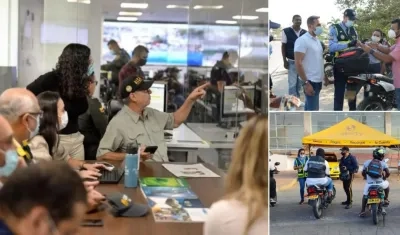 Alcalde de Cartagena, William Dau, en un PMU sobre situación generada por el mototaxismo.