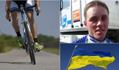 Andrii Kulyk, hijo del entrenador fallecido. 