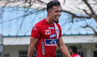 Fernando Uribe, delantero de Junior. 