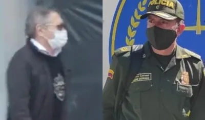 Carlos Mattos y el coronel Joaquín Darío Medrano Muñoz.