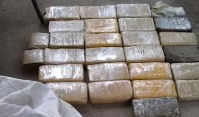 Cocaína incautada. 
