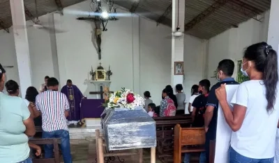 Imagen del sepelio de Liliana.