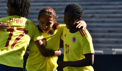 Jugadoras de la Selección Colombia. 