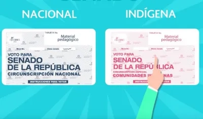 Los electores tendrán dos opciones para votar a Senado.