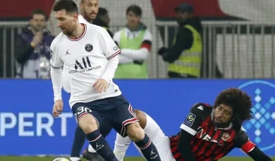 Lionel Messi en su reciente presentación con el PSG.