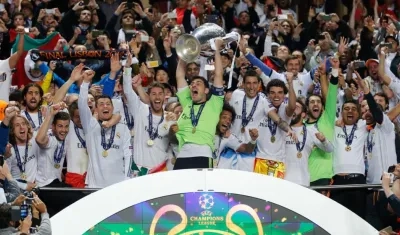 Real Madrid en una de sus muchas consagraciones. 