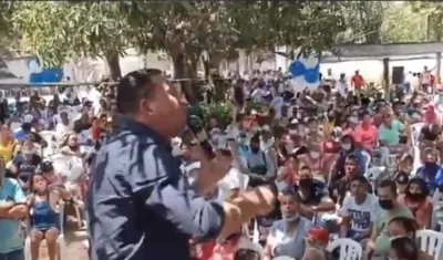 Laureano Acuña, durante su intervención.