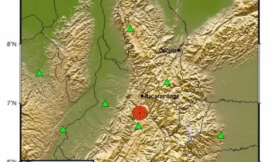 Sismo este lunes en Los Santos.