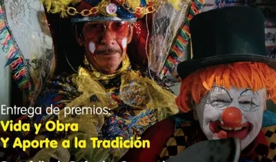 Entregarán estímulos al disfraz del payaso ‘Cara sucia’ y a la danza de congos ‘El Perro Negro’.
