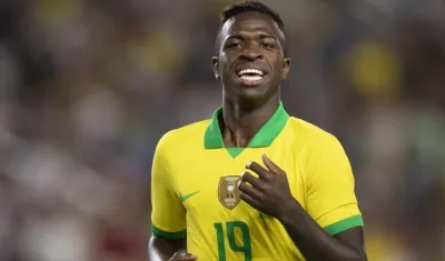 Vinicius Jr., jugador brasileño. 