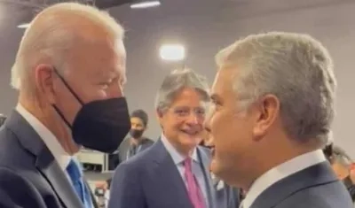 Joe Biden e Iván Duque.