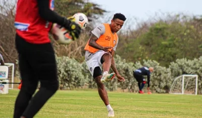 Jhon Fredy Pajoy, delantero de Junior. 