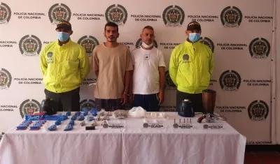 Víctor Alfonso Montoya, alias 'Pocholo'; y Juan David Gallo, 'El Parce'.