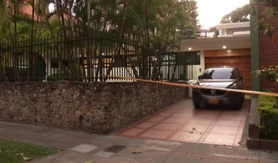 Escena del homicidio.