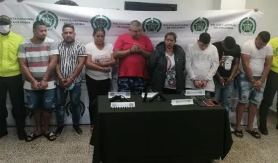 Los capturados fueron puestos a disposición de la Fiscalía. 