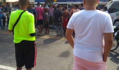 El hombre murió en el lugar del accidente. 