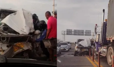 Accidente en la Vía Oriental.