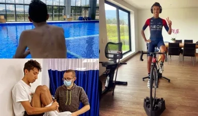 Egan Bernal, ciclista colombiano. 