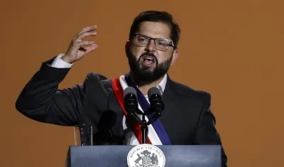 El progresista Gabriel Boric, presidente de Chile.