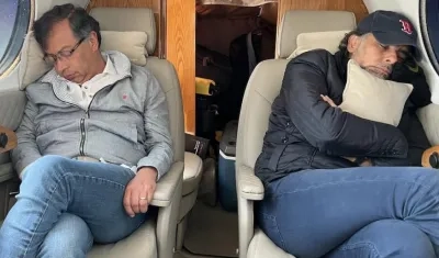 Gustavo Petro cerrando campaña con Armando Benedetti.