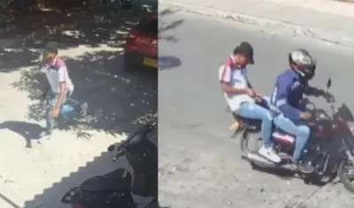 Imágenes de los dos sicarios.