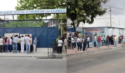 Sofía Camargo de Lleras y el Inocencio Chincá.