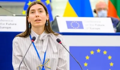 La parlamentaria ucraniana Maria Mezentseva.