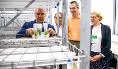 El Presidente Iván Duque, durante la inauguración del proyecto.