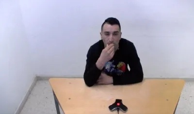 Ricardo Andrés Carvajal Salgar durante la audiencia de sentido de fallo. 