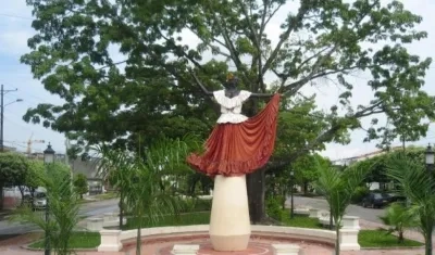Un aspecto del 'Paseo de la Cultura', en Barrancabermeja.