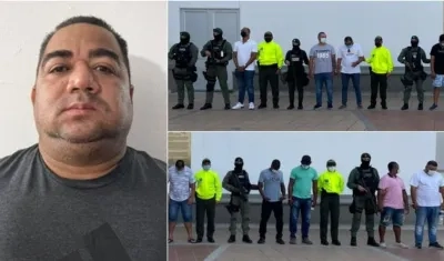 Alexander Simanca Cabrera, alias ‘Simanca’ o ‘Don José’, y capturados.