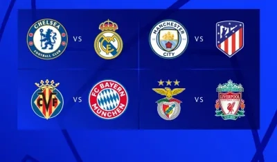 Los cruces de cuartos de final.