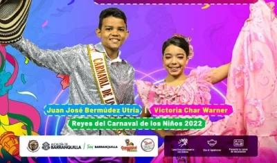 Los reyes Juan José Bermúdez y Victoria Char.