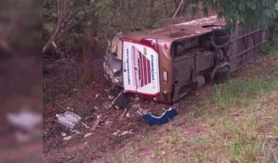 Así quedó el vehículo tras el accidente.