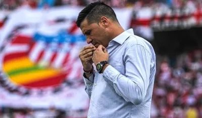 Juan Cruz Real, DT del Junior.