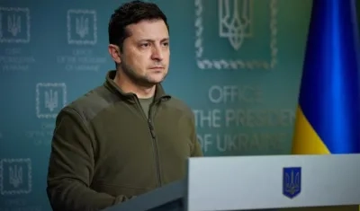 Presidente de Ucrania, Volodímir Zelenski.