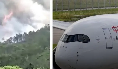 Imágenes del accidente.