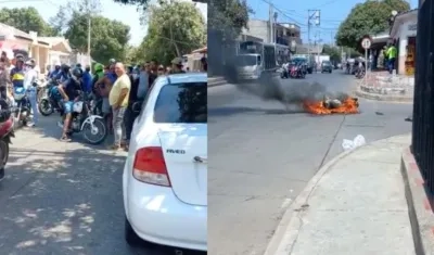 Imágenes del suceso.