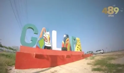 Monumento a la entrada del municipio.