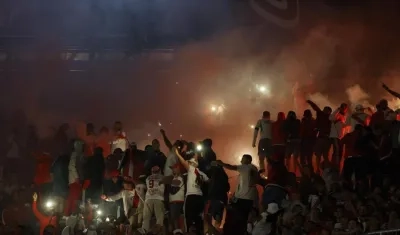 Hinchas de River Plate. 