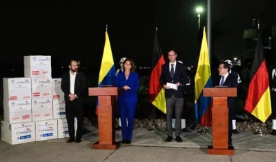 Alemania donó a Colombia vacunas contra el Covid-19.