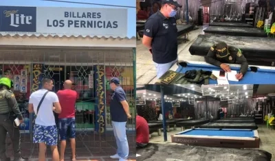 El billar ubicado en La Sierrita.