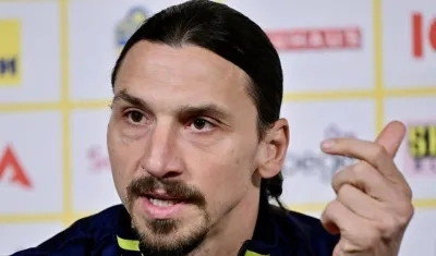 Zlatan Ibrahimovic, jugador sueco. 